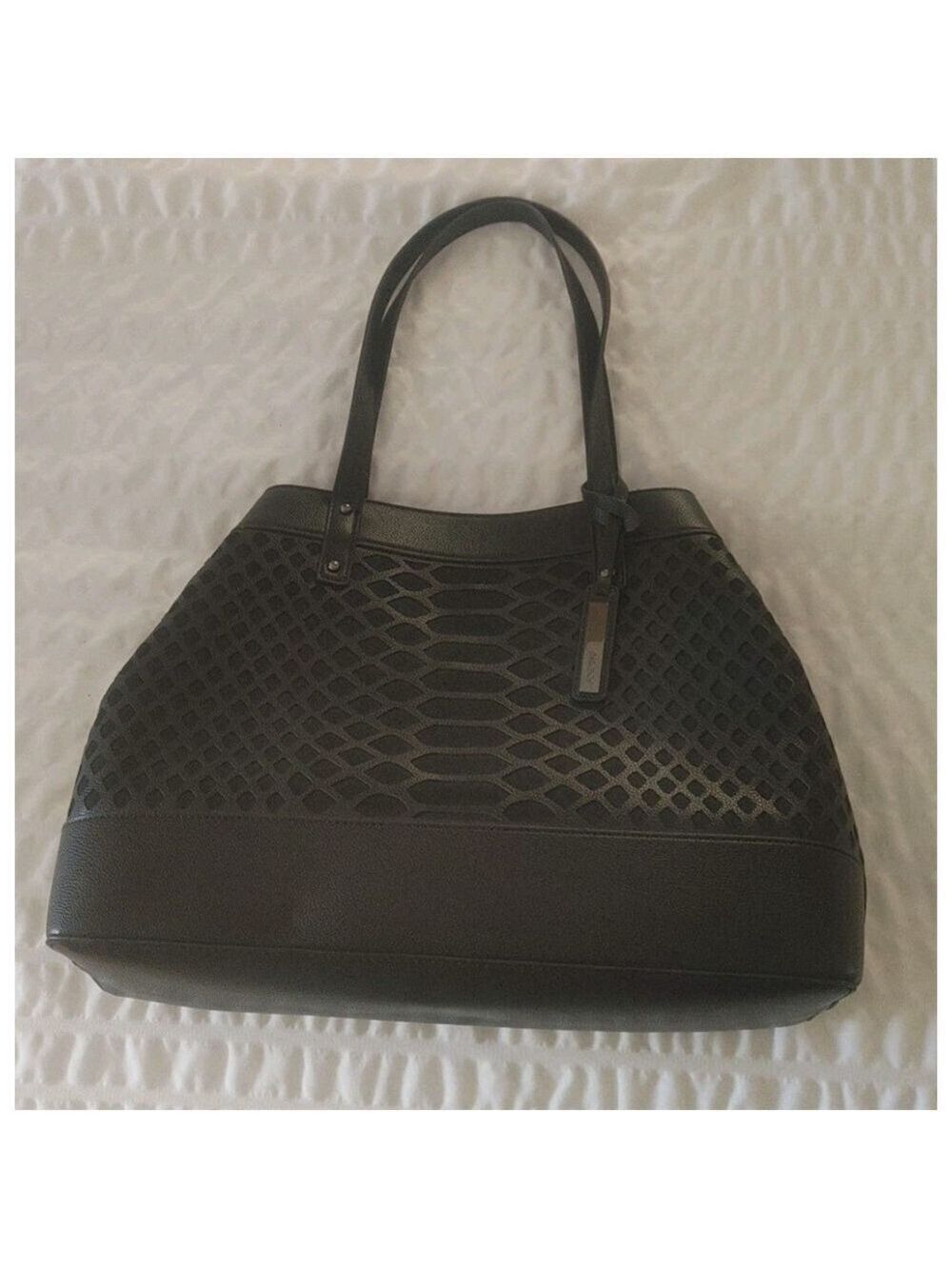 Joe's Jeans large tote Black shoulder bag purse Perfect Condition 17"